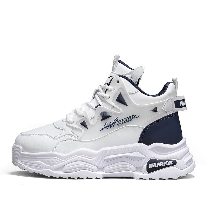 WARRIOR Warrior Cushioning Slip Resistant Abrasion Resistant Coverage Balance Height Increasing Mid top Chunky Sneakers Men's