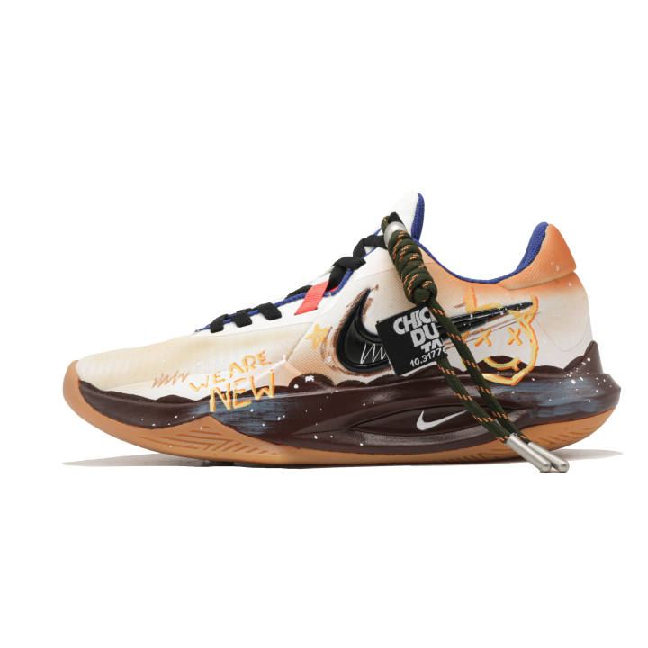 Nike Nike Precision 6 New Mid Century Modern Slip Resistant Abrasion Resistant Low top Basketball Shoes Men's Brown