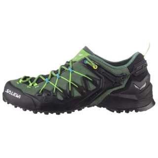 SALEWA WILDFIRE EDGE GORE TEX® Cushioning, Wear Resistant Low top Rock Climbing Shoes Men's Green Black