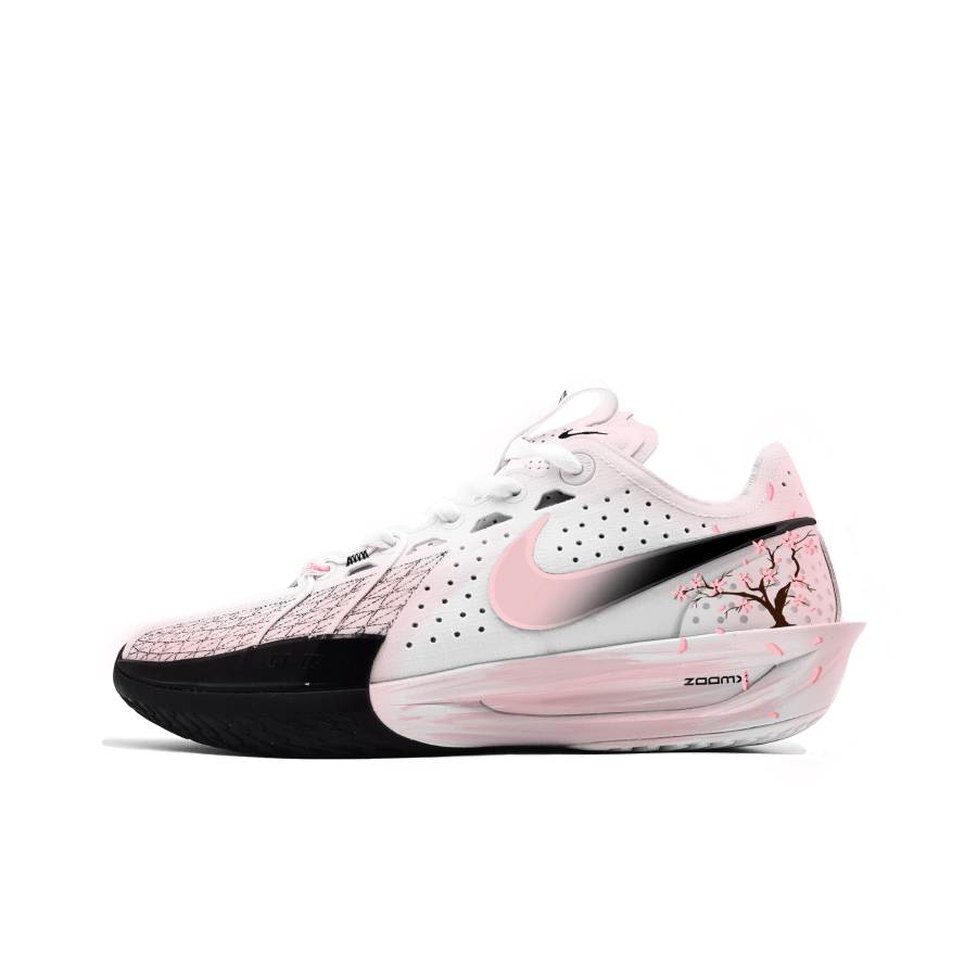 Nike Nike Air Zoom G.T. Cut3 Pink Cherry Blossom Snow Low top Basketball Shoes Unisex Pink White Black