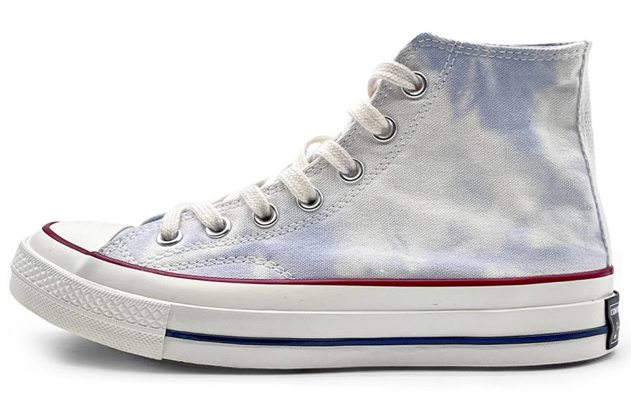 Converse 1970s Slip Resistant, Abrasion Resistant, Waterproof High top Canvas Shoes Unisex White Blue