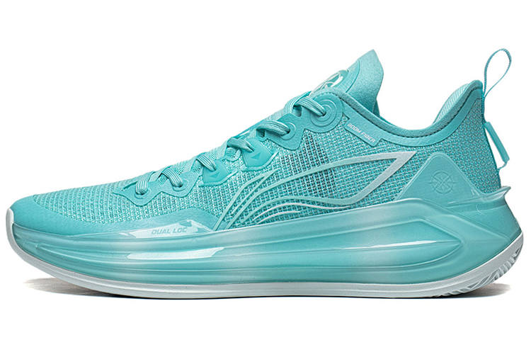 Li-Ning Li Ning Liren 3 V2 Jade Sea Slip Resistant, Abrasion Resistant, Lightweight Mid top Basketball Shoes Men's Aqua Green
