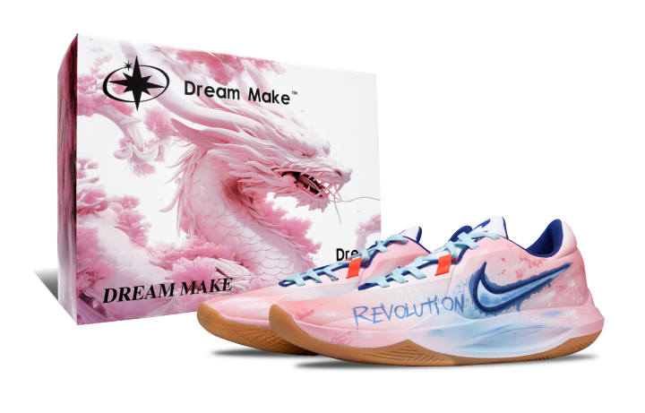 Nike Nike Precision 6 Cushioning Slip Resistant Abrasion Resistant Low top Basketball Shoes Unisex Pink White