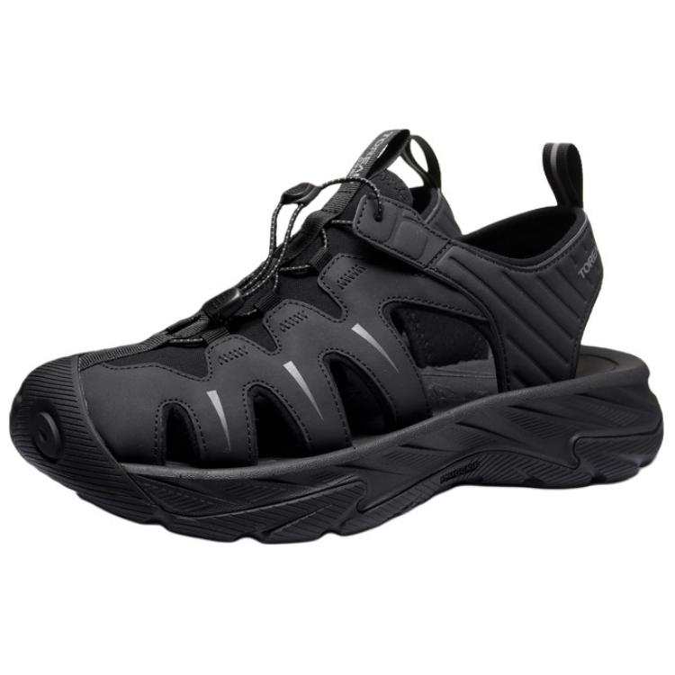 TOREAD Textile, Synthetic Leather Rebound Abrasion Resistant Breathable Lightweight River Trekking Shoes Women's Black