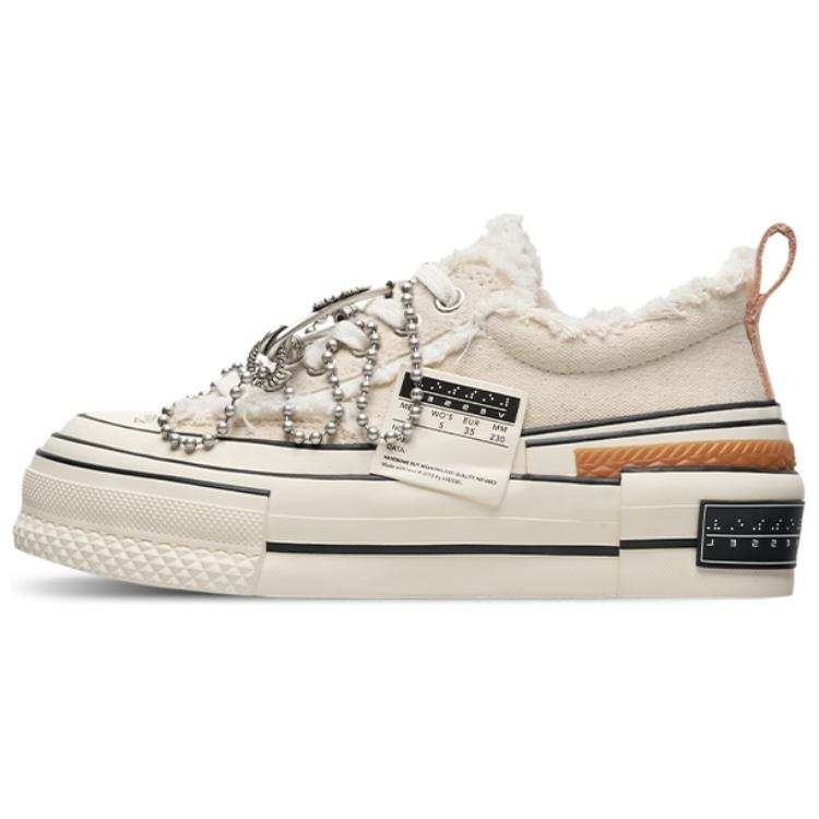 XVESSEL VESSEL Tiramisu Lows Slip Resistant Low top Canvas Shoes Unisex Ecru