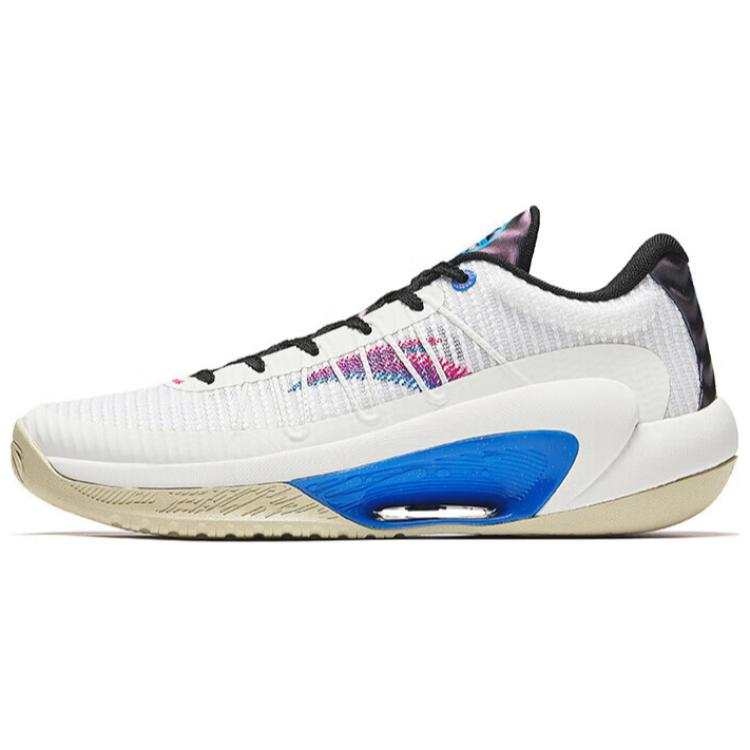 Anta Quick Decision 6 3 Point Rain Lite V2 Comfortable Cushioning Low top Basketball Shoes Men's White Black Red