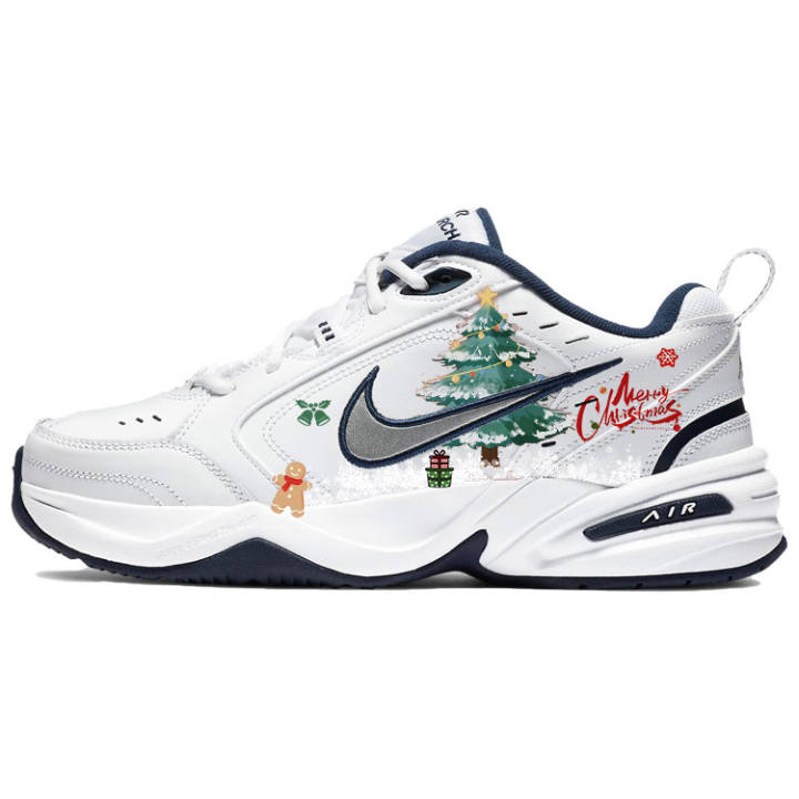 Nike Nike Air Monarch 4 Slip Resistant Abrasion Resistant Low top Chunky Sneakers Unisex White