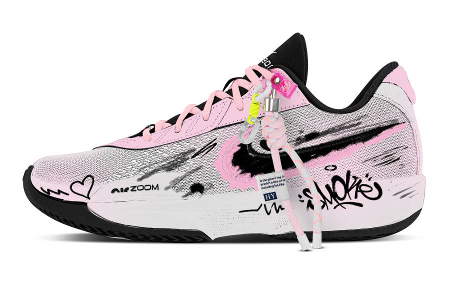 Nike Nike Air Zoom G.T. Cut Academy Warrior Low top Basketball Shoes Men's Black Pink