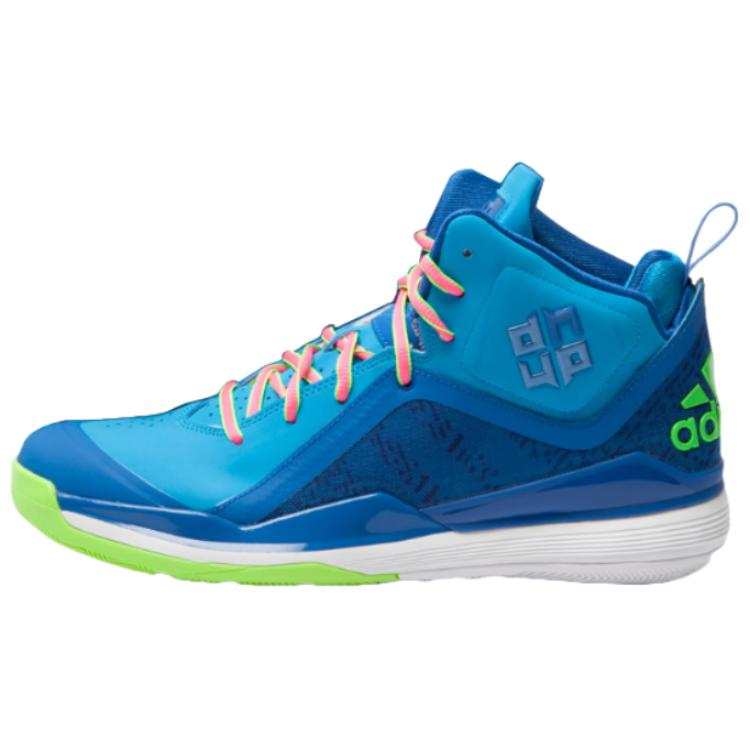 Adidas Adidas Slip Resistant Abrasion Resistant High top Basketball Shoes Men's Blue