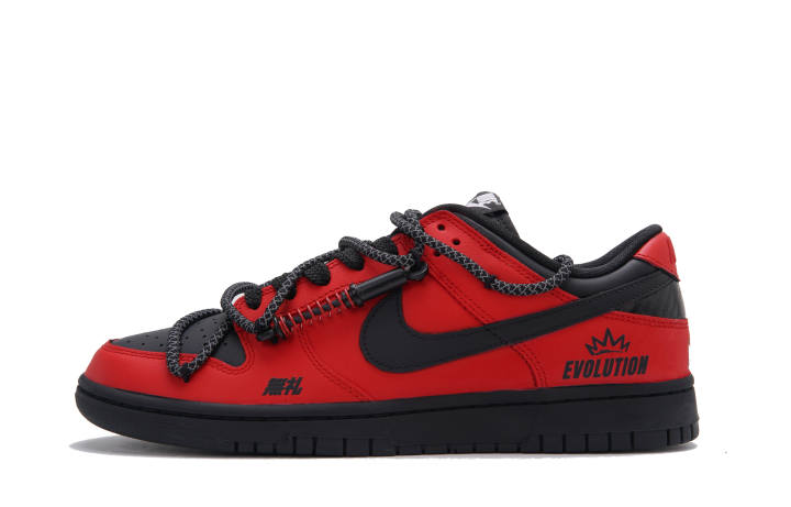 Nike Nike Dunk Red Anger Low top Skateboard Shoes Men's Red Black