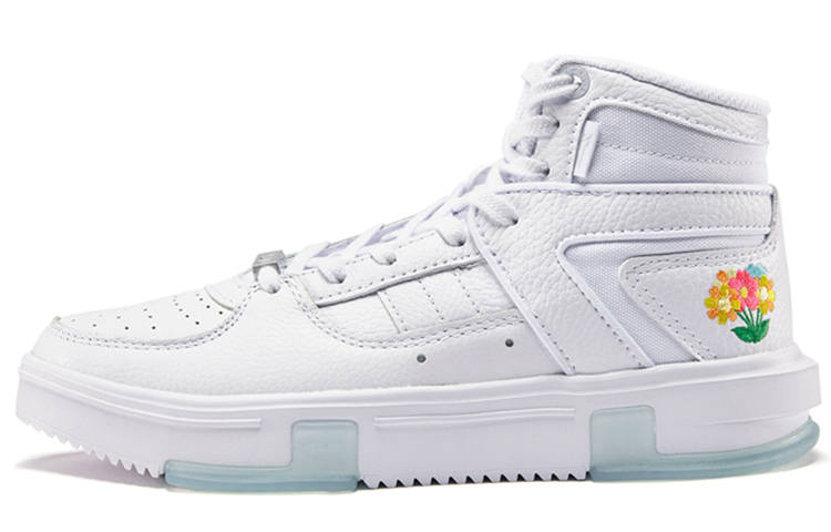 XTEP Jeremy Lin Basketball Shoes Women's High Top White