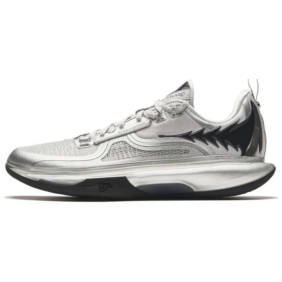 Anta GH5 Cushioning Rebound Low top Basketball Shoes Men's Silver Black