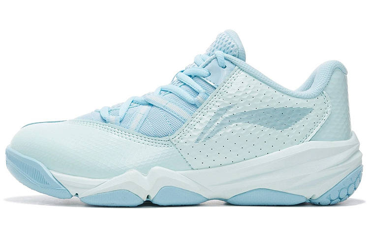 Li-Ning Li Ning Dovega Competition Cushioning Slip Resistant Abrasion Resistant Low top Badminton Shoes Women's Blue