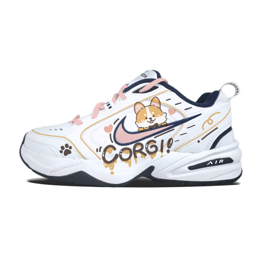 Nike Nike Air Monarch 4 Husky Dog Abrasion Resistant Chunky Sneakers Unisex White