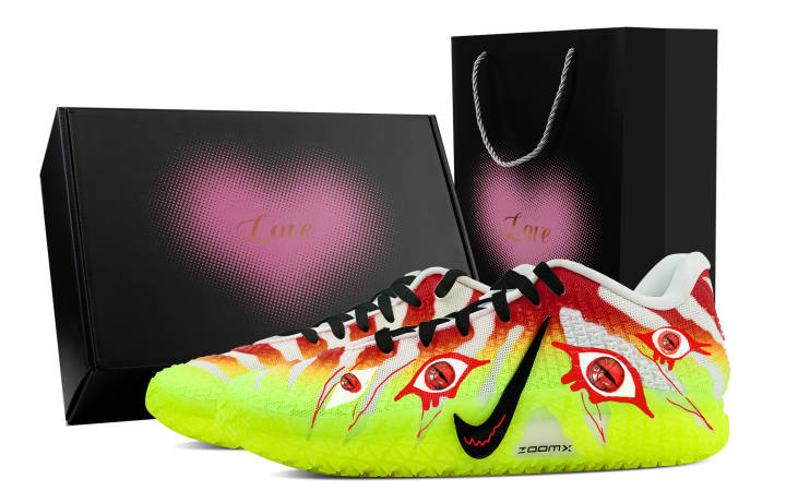 Nike Nike Ja Morant 3 Scented Torment, Heart Box Rebound Grip Low top Basketball Shoes Men's Red