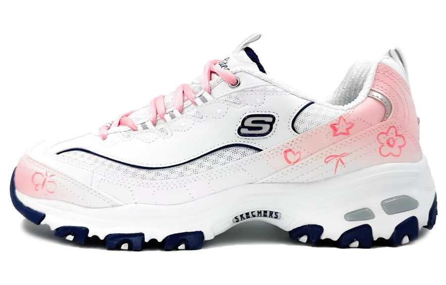 Skechers D'Lites 1.0 Chunky Sneakers Women's Low Top Cherry Blossom Pink