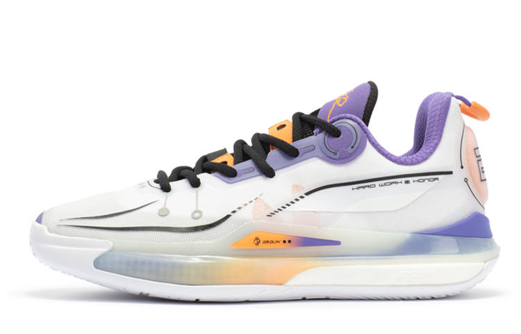 361° DVD2 CQT Low top Basketball Shoes Men's Purple White