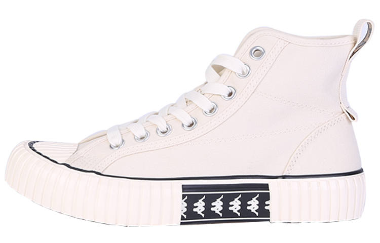 Kappa Slip Resistant Coverage High top Canvas Shoes Unisex Korean White