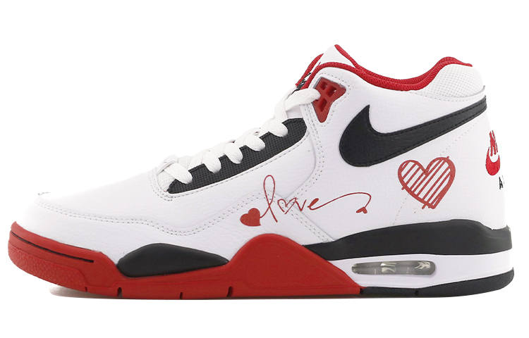 Nike Nike Flight Legacy Abrasion Resistant Abrasion Resistant Mid top Vintage Basketball Shoes Unisex Red White