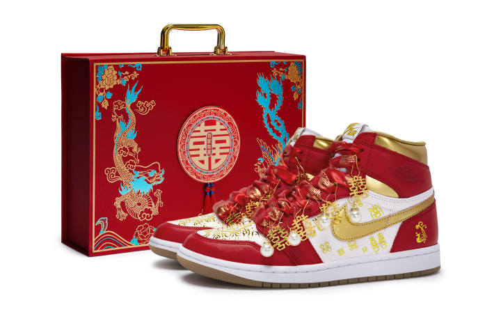 Jordan Jordan Air Jordan 1 811 Manufacturing, Bai Xi Tu, Gift Box Abrasion Resistant Breathable High top