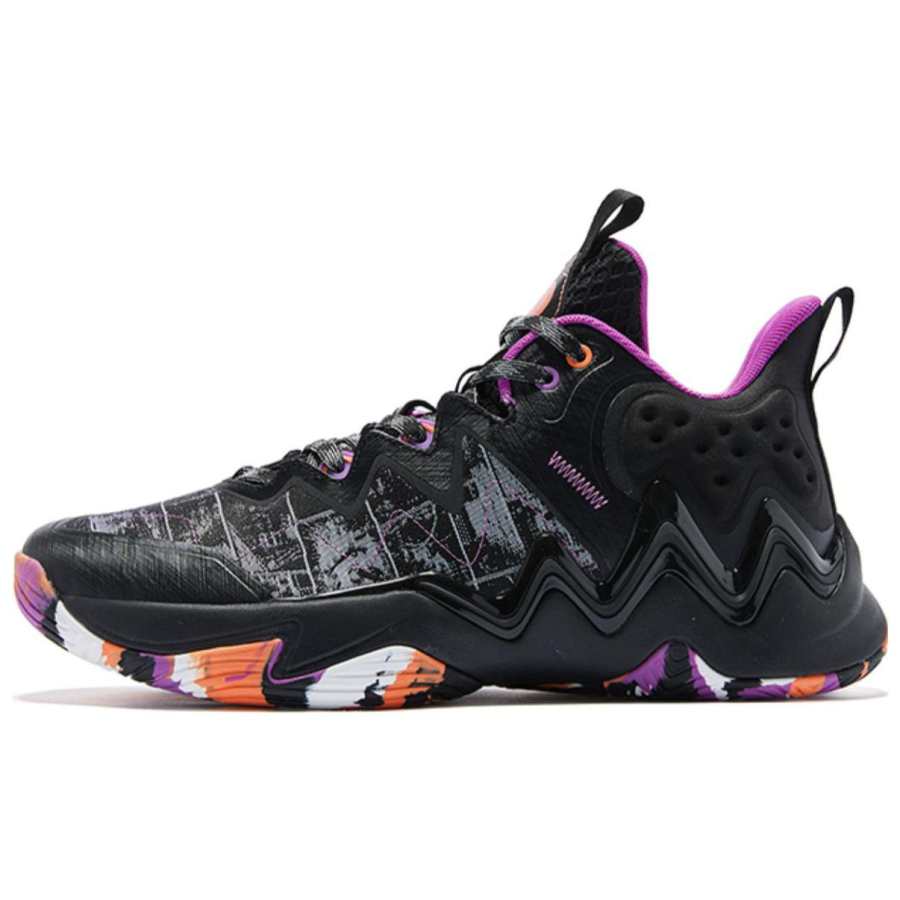 QIAODAN Q KUNGFU Rebound Technology Textile, Synthetic Leather, TPU Breathable And Resilient Low top Basketball Shoes