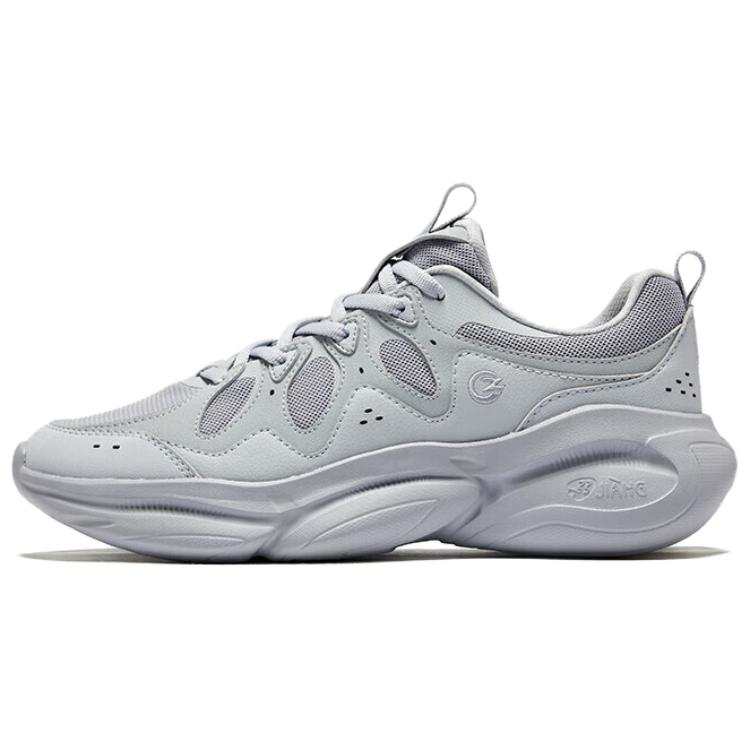 Erke Chasing light Cushioning Slip Resistant Abrasion Resistant Low top Chunky Sneakers Men's Gray