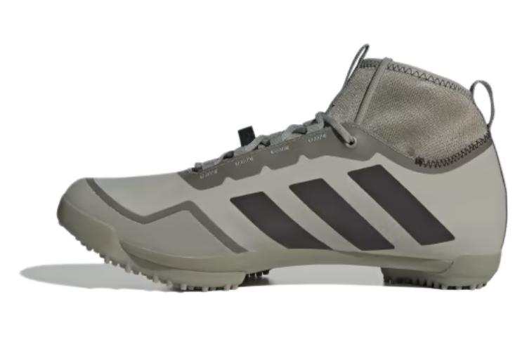 Adidas Adidas The Gravel Slip Resistant Abrasion Resistant High top Cycling Shoes Unisex Gray Green