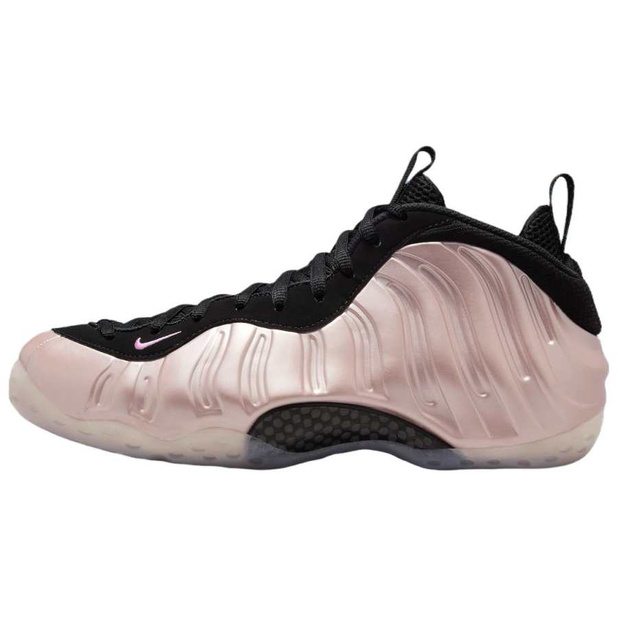 Nike Nike Foamposite One Slip Resistant Abrasion Resistant Mid top Basketball Shoes Unisex Rose Gold