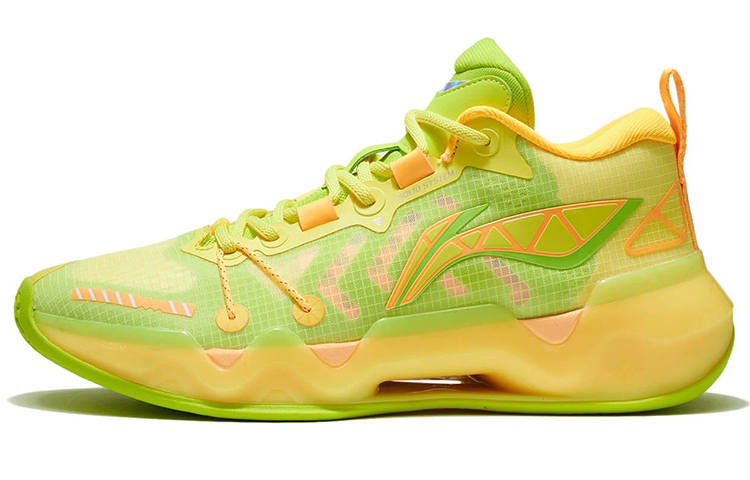 Li-Ning Li Ning Liren 2 Low Basketball Shoes Men's Low Top Fluorescent Yellow/Fluorescent Alpha Hydroxy Acids Green