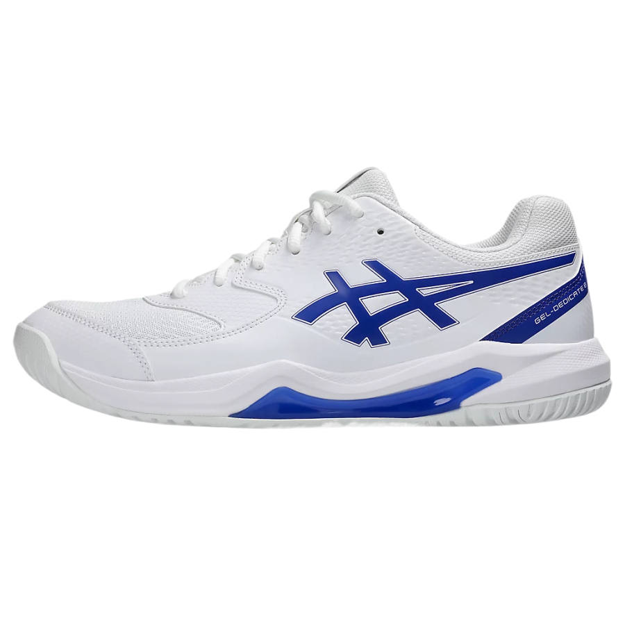 ASICS Gel Dedicate 8 Synthetic Leather Low top Tennis Shoes Men's White
