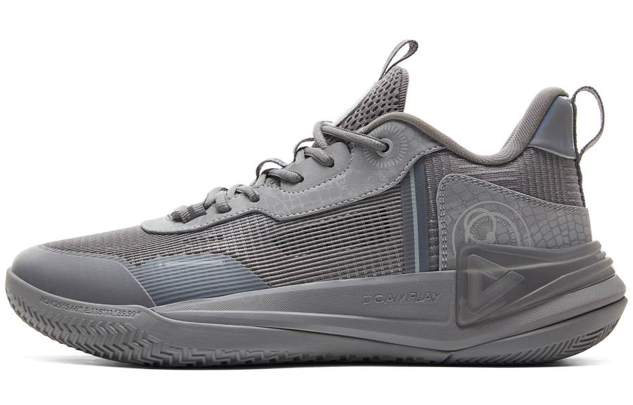 PEAK Rogue 2.0 Basketball Shoes Men's Low Top Silver Gray