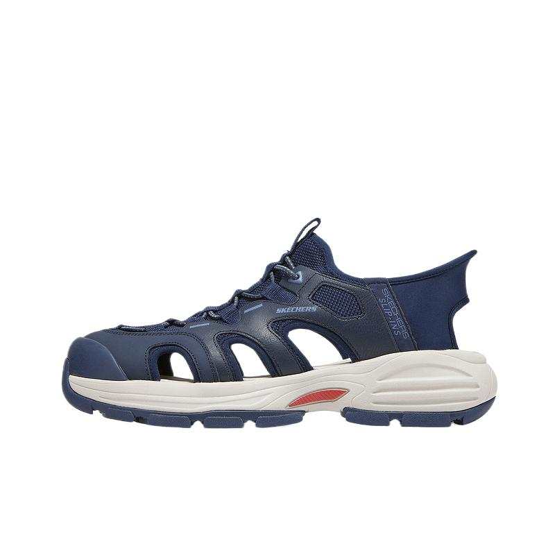 Skechers FAIRPORT Textile, Synthetic Leather, Split Cow Leather Anti Collision River Trekking Shoes Men's Marine Blue