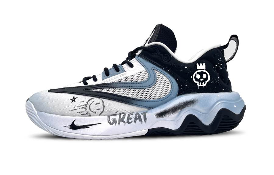 Nike Nike Giannis Immortality 3 Slip Resistant Abrasion Resistant Low top Basketball Shoes Men's Blue Black