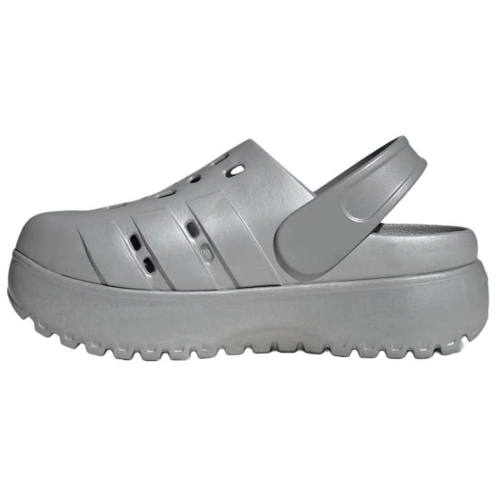 Adidas Adidas Adilette Platform Clogs Women's Silver
