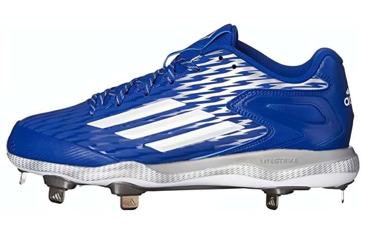 Adidas Adidas PowerAlley Low Metal Baseball Cleats 'Blue'