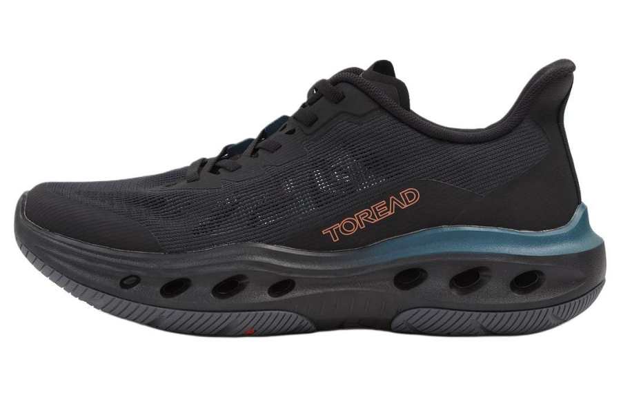 TOREAD Textile, Synthetic Leather Support Lightweight Rebound Anti Collision River Trekking Shoes Men's Black Blue