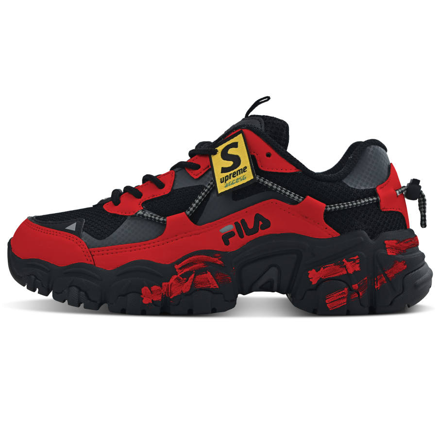 FILA Fluid Fila Abrasion Resistant Low top Chunky Sneakers Unisex Red