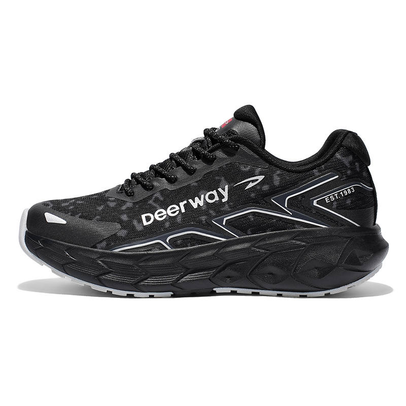 DEERWAY Couple Athletic Shoes For Light Outdoor Walking Textile, Mesh