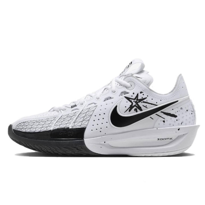 Nike Nike G.T. Cut 3 Cushioning Slip Resistant Abrasion Resistant Coverage Low top Basketball Shoes Men's White
