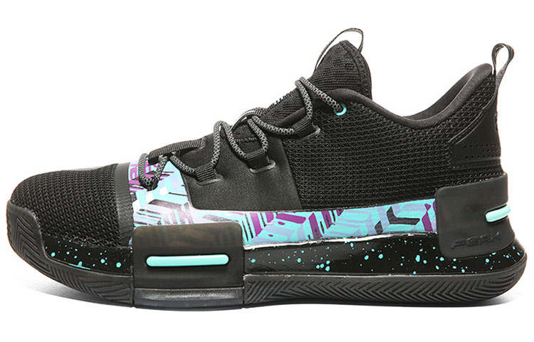 PEAK Flash Lui Fabric Non slip Lightweight Low top Taichi Basketball Shoes Men's Black Green