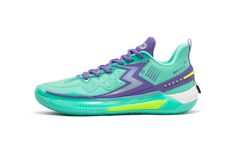 361° BIG3 5.0 Quick Basketball Shoes Unisex Low Top Green/Purple