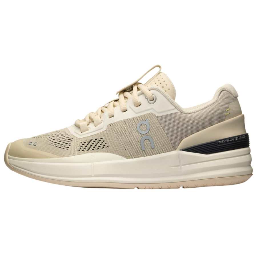 On The Roger Pro Slip Resistant Abrasion Resistant Low top Tennis Shoes Women's Beige Yellow