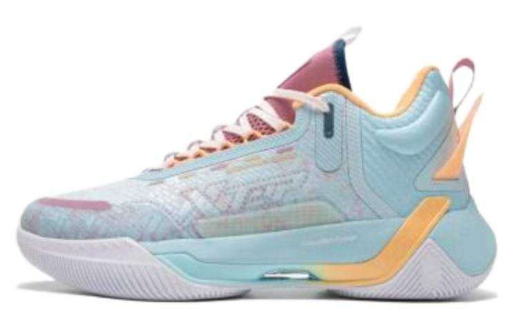 XTEP Levitation 6 Comfortable Mid top Basketball Shoes Men's Blue Pink