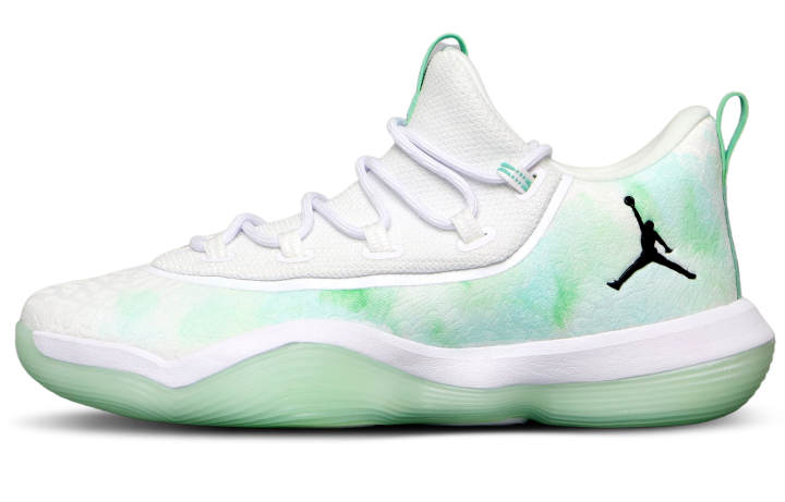 Jordan Jordan Super.Fly 1 Cushioning Balance Low top Performance Basketball Shoes Men's White Green