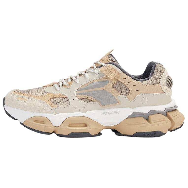 361° Abrasion Resistant Breathable Abrasion Resistant Breathable Low top Chunky Sneakers Men's Beige