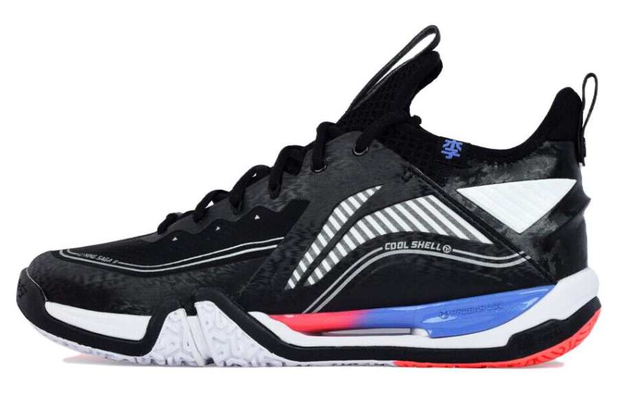 Li-Ning Li Ning Saga ⅡPro 2 Pro Comfortable Rebound Mid top Badminton Shoes Unisex Black