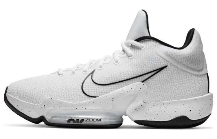 Nike Nike Zoom Rize 2 TB Promo Abrasion Resistant Breathable Mid top Basketball Shoes Men's White Black