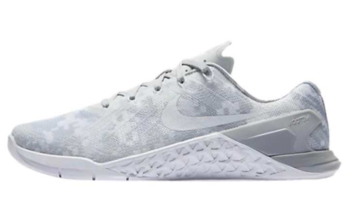 Nike Nike Metcon 3 Cushioning Abrasion Resistant Cushioning, Wear Resistant Low top Training Shoes Unisex White Gray