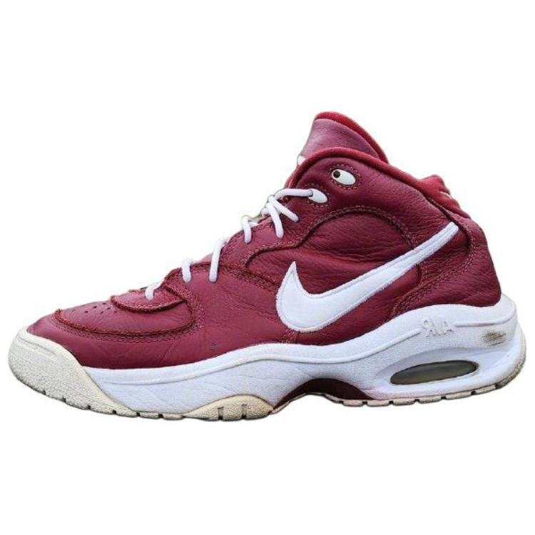 Nike Nike Cushioning Slip Resistant Abrasion Resistant High top Basketball Shoes Men's Russet