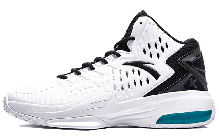Anta KT3 KT Cushioning Slip Resistant Abrasion Resistant High top Basketball Shoes Men's White Black